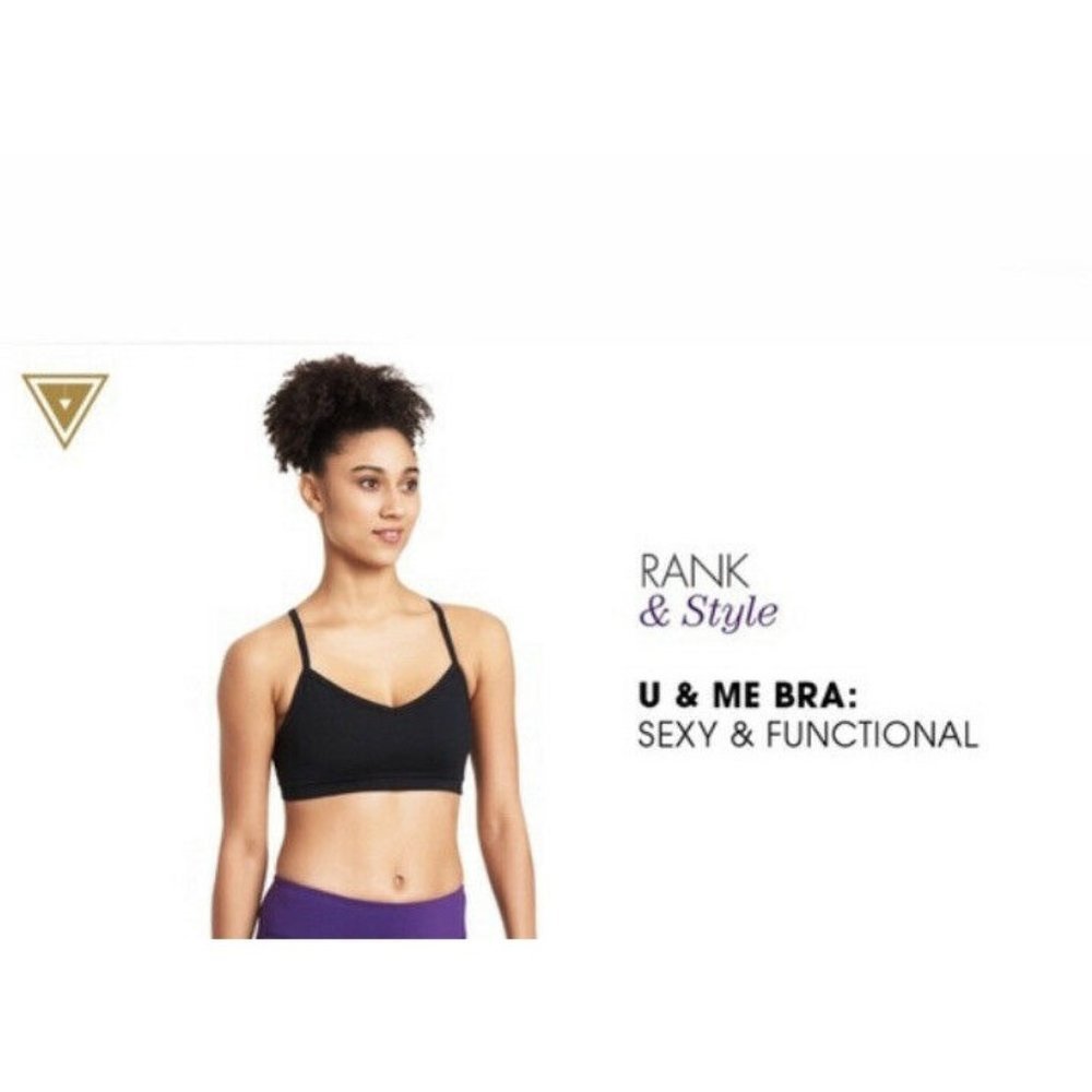 New aurum yogasmoga ooh la la twist sport bra women’s size 2 $49